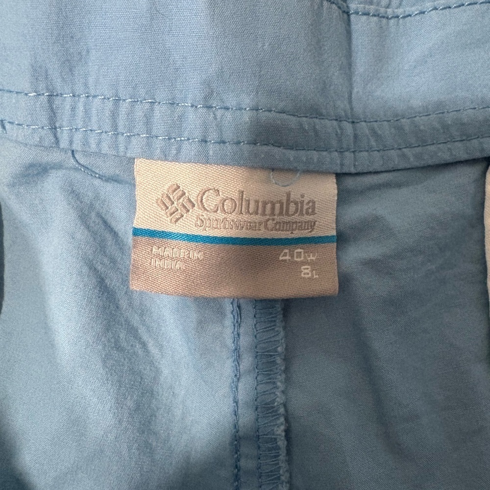 Columbia Light Blue Men's Shorts - Picture 2 of 4